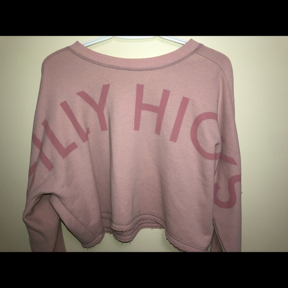 Hollister Sweaters - Pink cropped pullover sweater